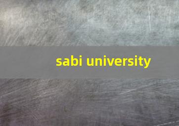 sabi university